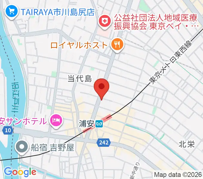 モア東京ボーカル教室 浦安駅校の地図