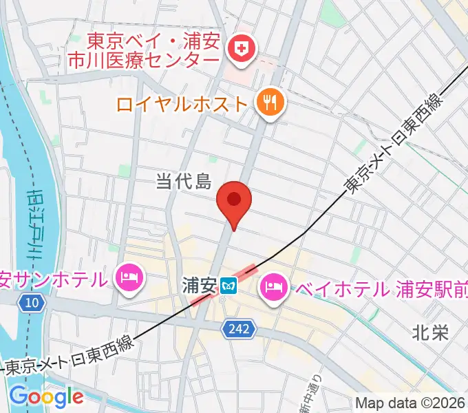 モア東京ボーカル教室 浦安駅校の地図