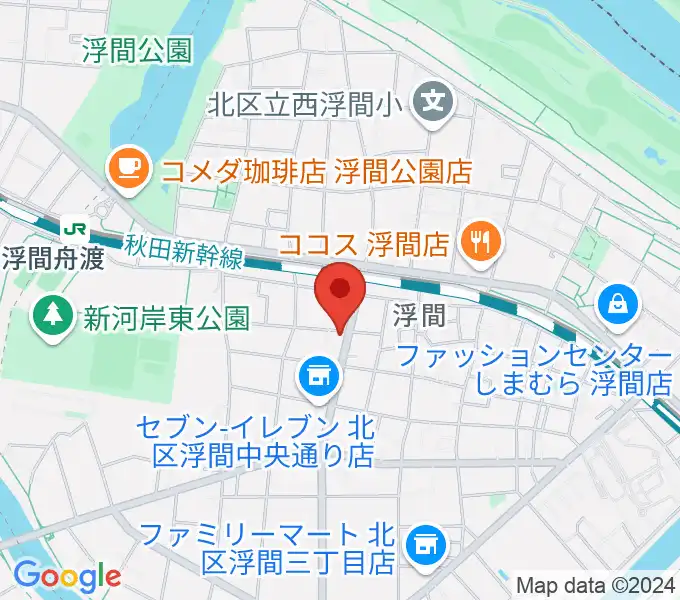 メロディー音楽教室の地図