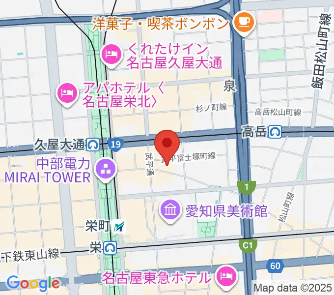 Vapors Records DJスクールの地図