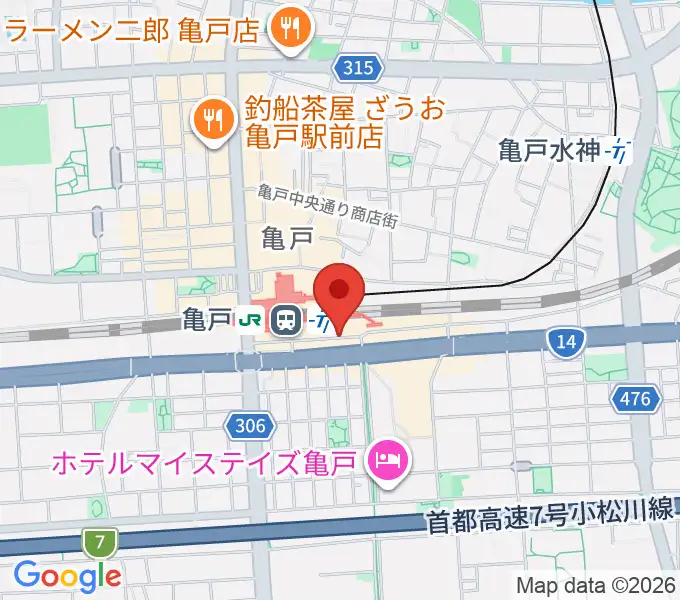 Cyber Monkey ボイストレーニングの地図