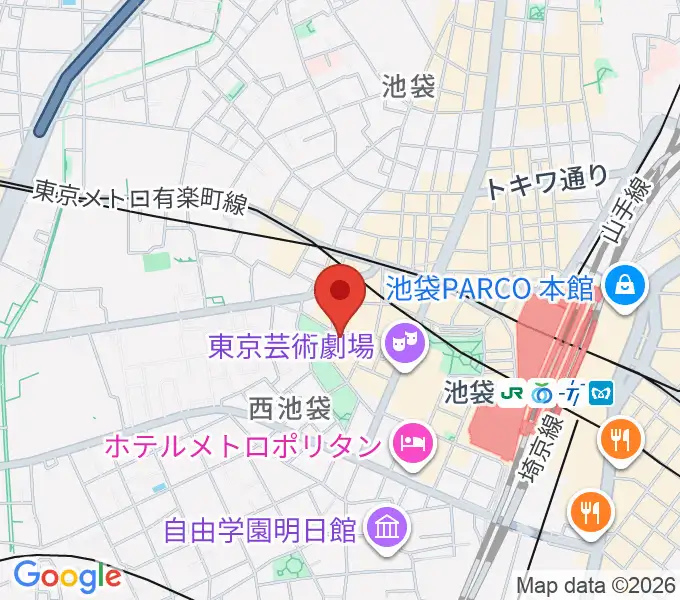 音楽教室ふわり 池袋校の地図