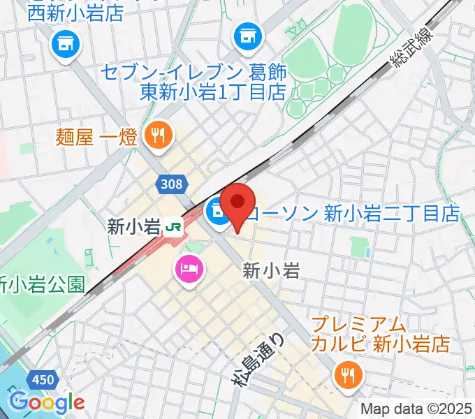 USボーカル教室新小岩駅前校の地図