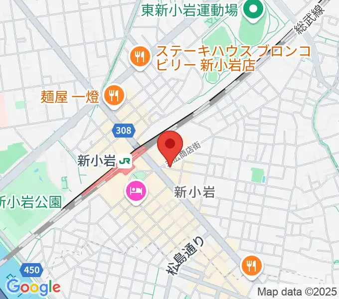 USボーカル教室新小岩駅前校の地図