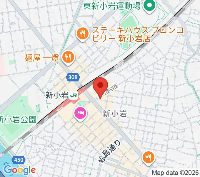 USボーカル教室新小岩駅前校の地図