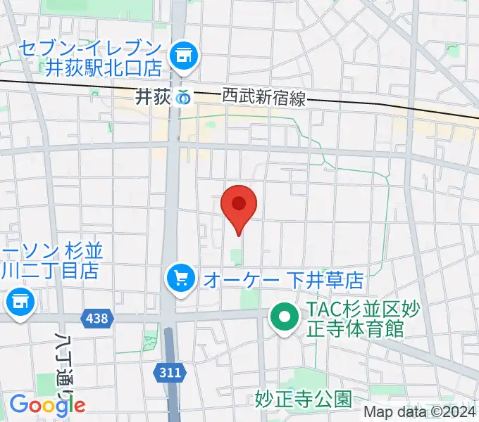 ヒロミュージックスクールの地図