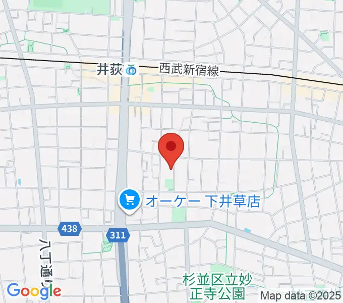 ヒロミュージックスクールの地図