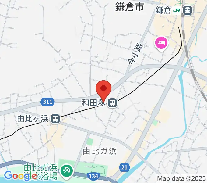 鎌倉アミ音楽教室の地図