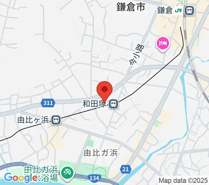 鎌倉アミ音楽教室の地図