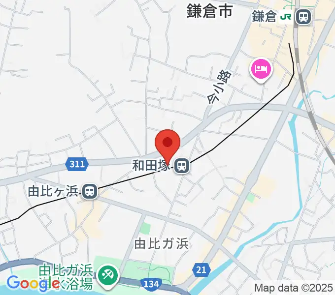 鎌倉アミ音楽教室の地図