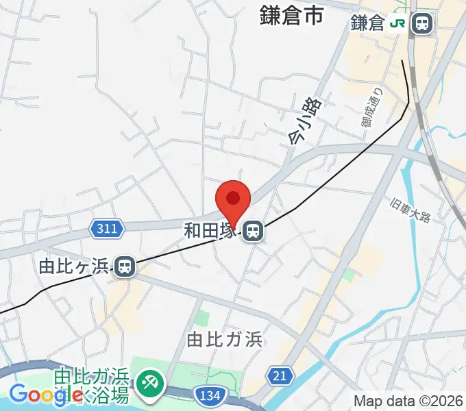 鎌倉アミ音楽教室の地図