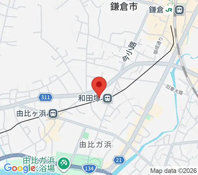 鎌倉アミ音楽教室の地図