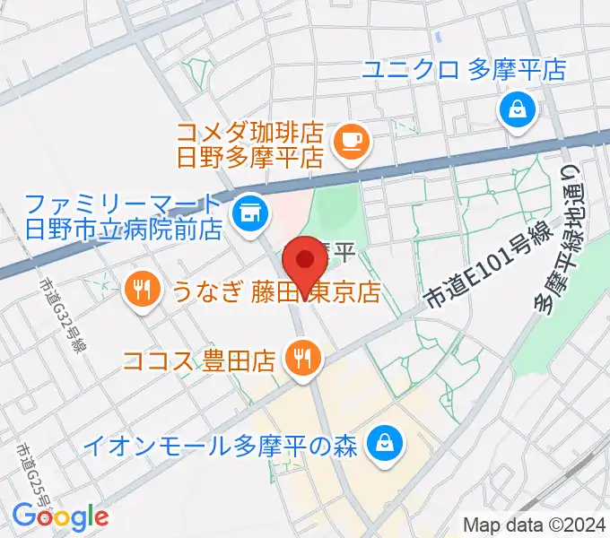 ミュージックスクールTakashimaの地図