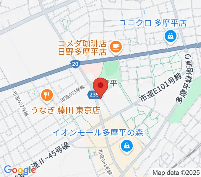 ミュージックスクールTakashimaの地図