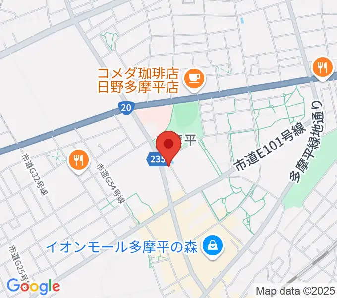 ミュージックスクールTakashimaの地図