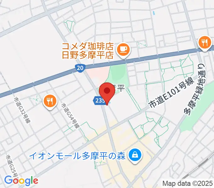 ミュージックスクールTakashimaの地図