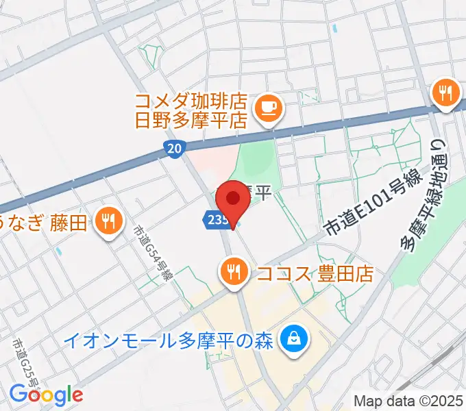ミュージックスクールTakashimaの地図