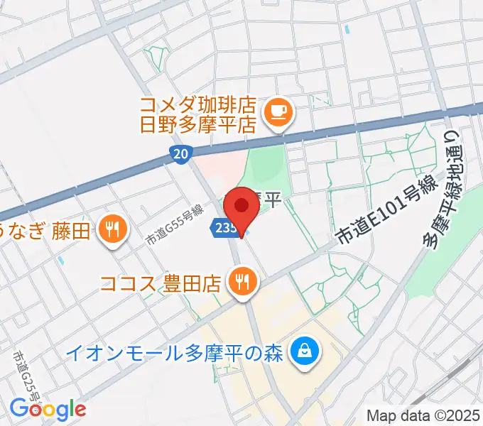 ミュージックスクールTakashimaの地図