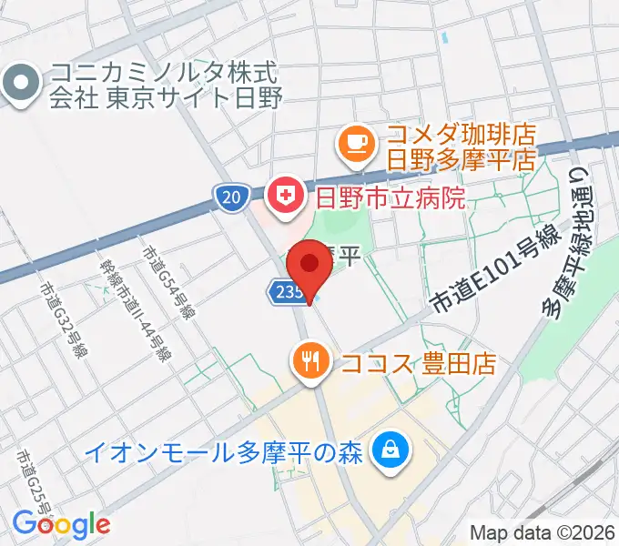 ミュージックスクールTakashimaの地図