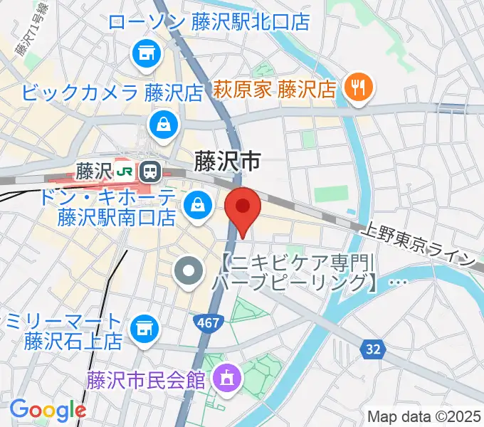 音楽教室パセオの地図