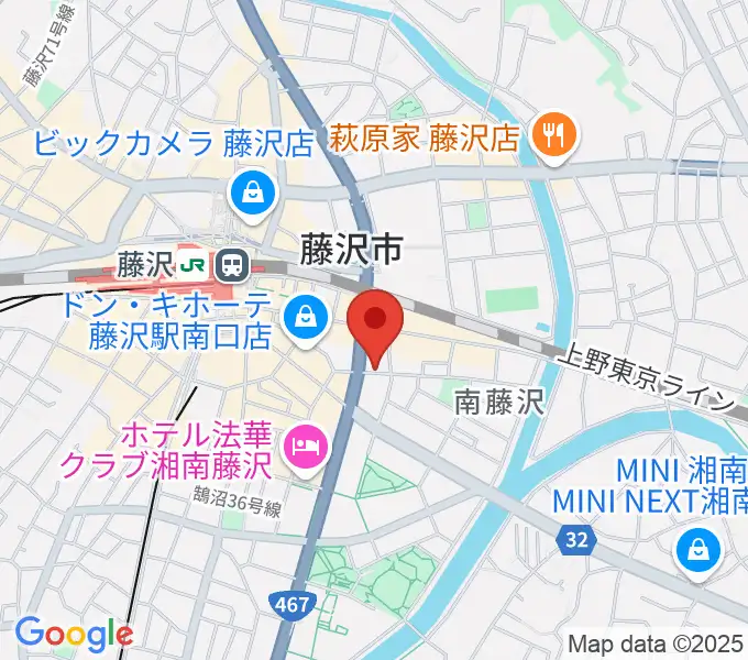 音楽教室パセオの地図