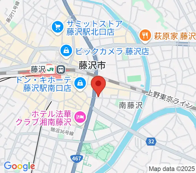 音楽教室パセオの地図