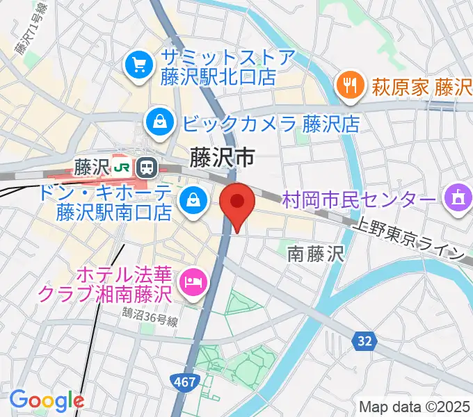 音楽教室パセオの地図