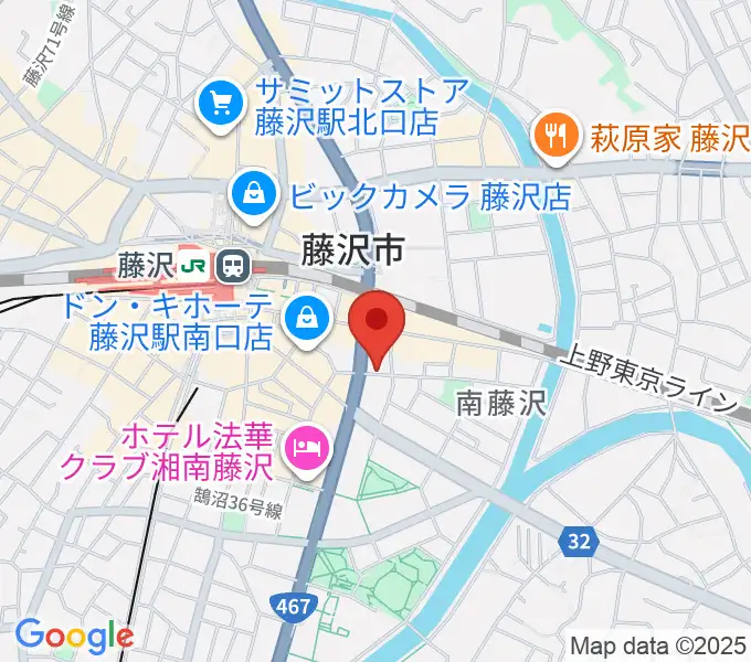 音楽教室パセオの地図