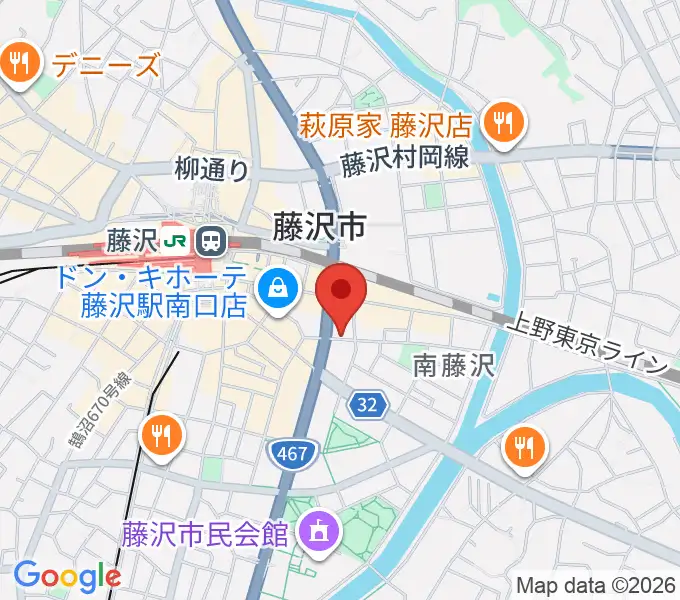 音楽教室パセオの地図