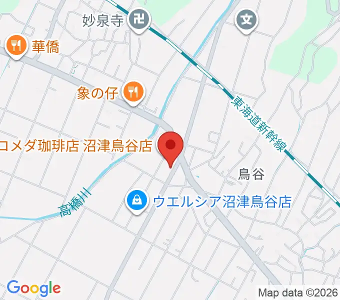 ミュージック・ラフェスタの地図