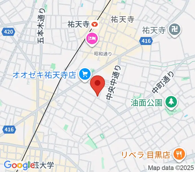 中島晴美ギター教室の地図