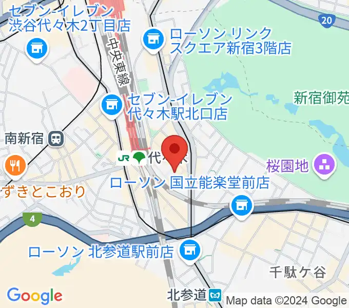 ミューズ音楽院の地図