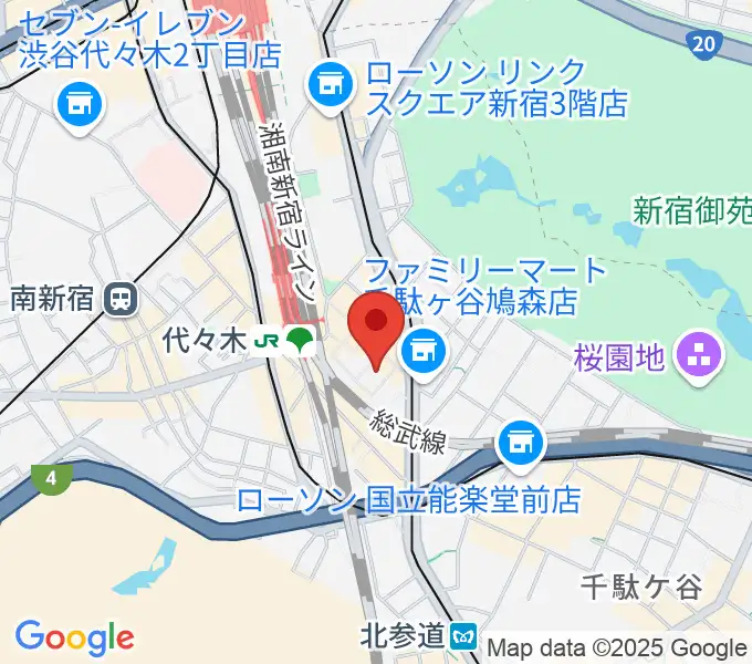 ミューズ音楽院の地図