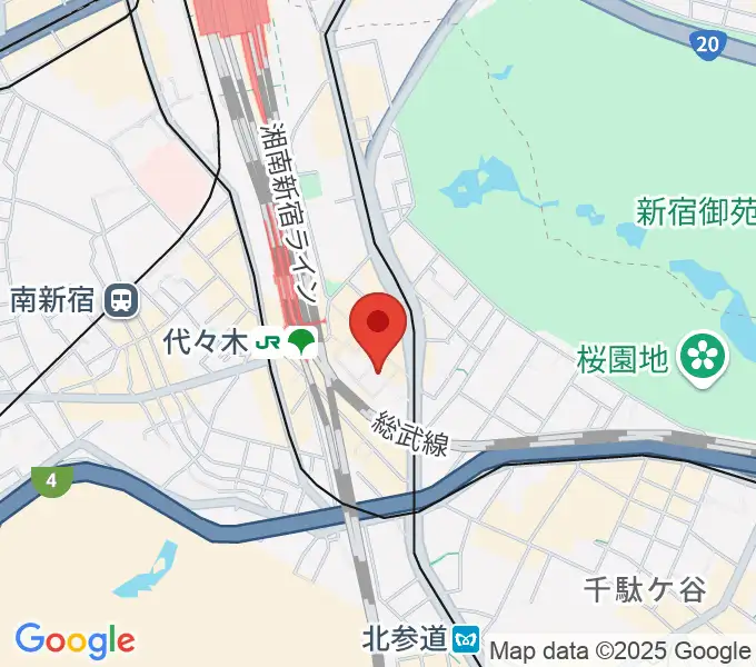 ミューズ音楽院の地図