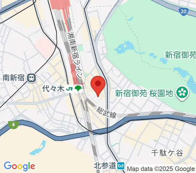 ミューズ音楽院の地図
