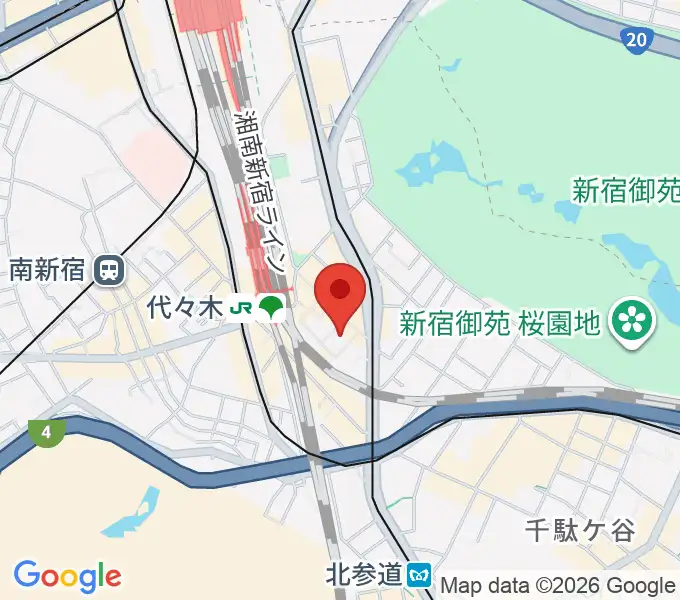 ミューズ音楽院の地図