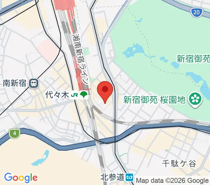 ミューズ音楽院の地図