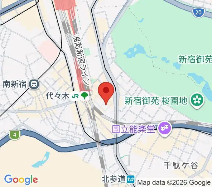 ミューズ音楽院の地図