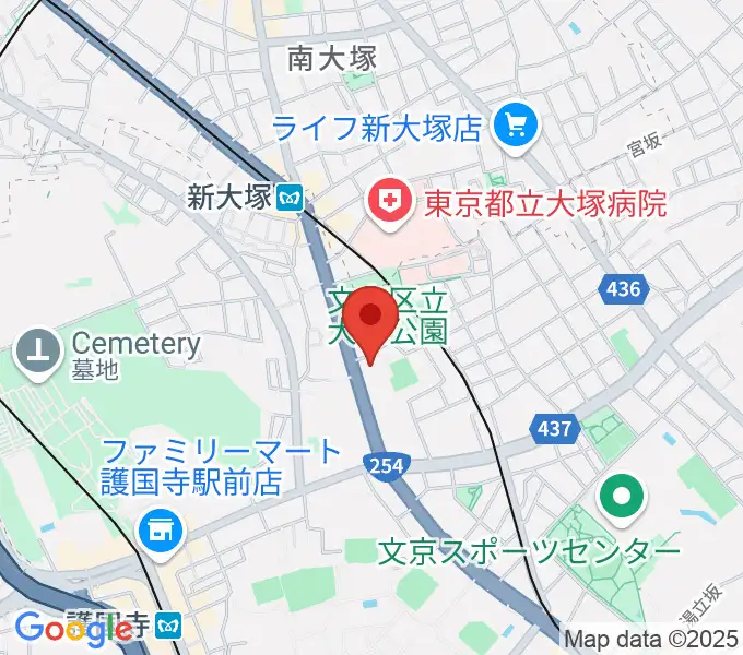東邦音楽大学大学院の地図