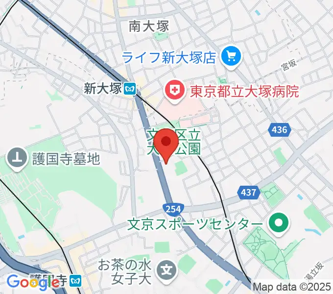 東邦音楽大学大学院の地図