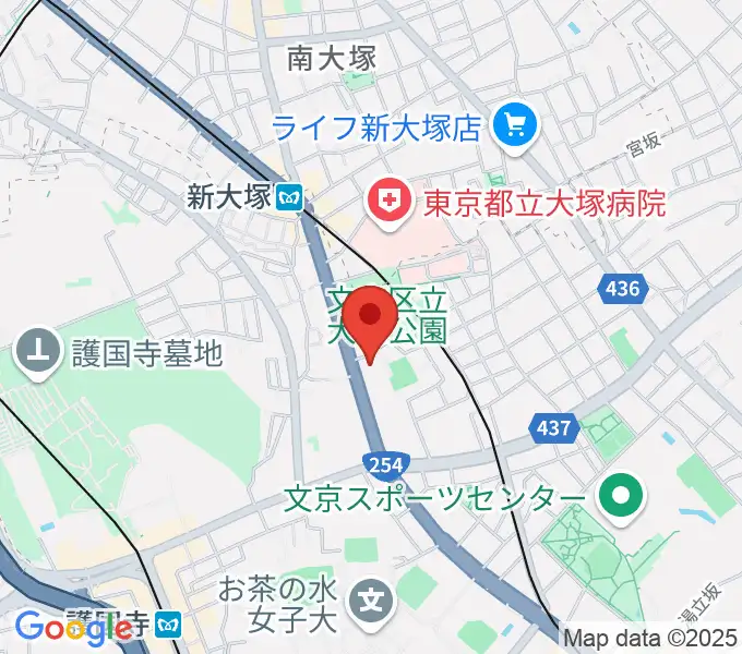 東邦音楽大学大学院の地図