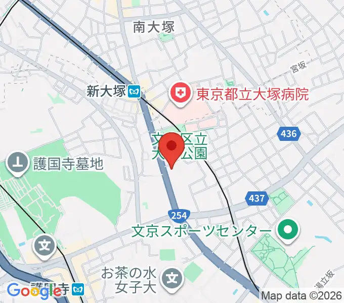 東邦音楽大学大学院の地図