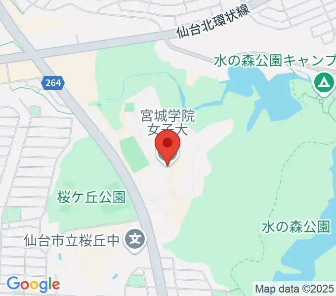 宮城学院女子大学音楽科の地図