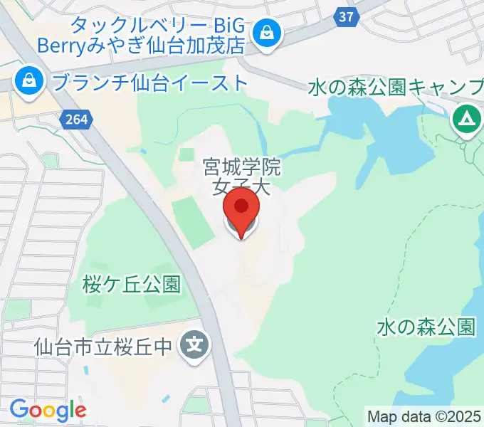 宮城学院女子大学音楽科の地図