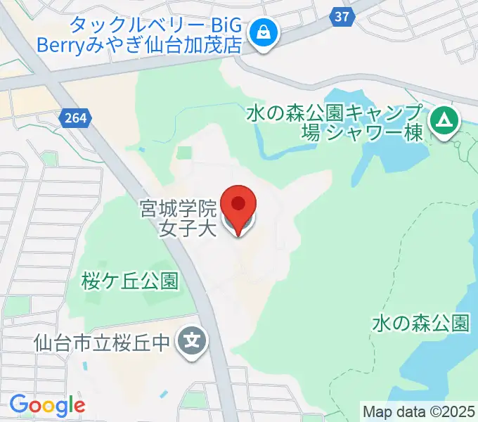 宮城学院女子大学音楽科の地図