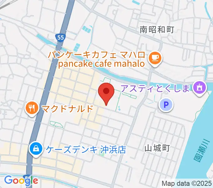 徳島文理大学音楽学部の地図