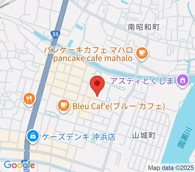 徳島文理大学音楽学部の地図