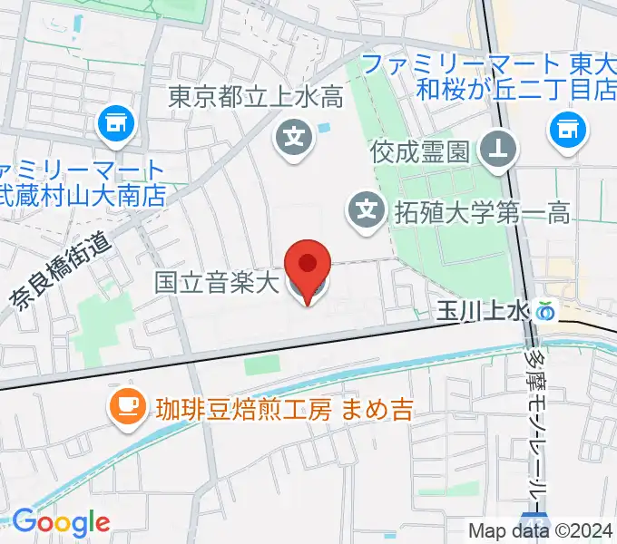 国立音楽大学の地図