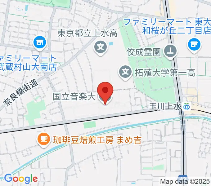 国立音楽大学の地図