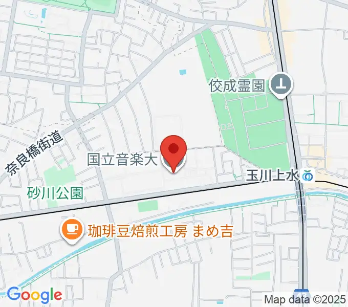 国立音楽大学の地図